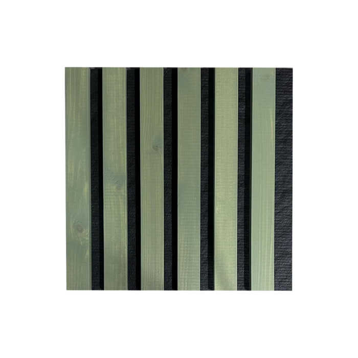 Panel de pared de madera natural 2700 x 300mm (Tono oliva-Negro)